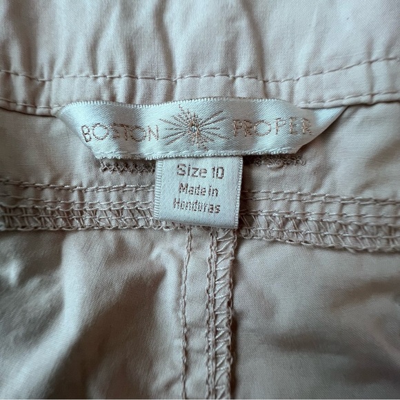 Boston Proper Cargo Crop Pants Convertible Length in Sand Women’s Size 10 - Picture 11 of 12